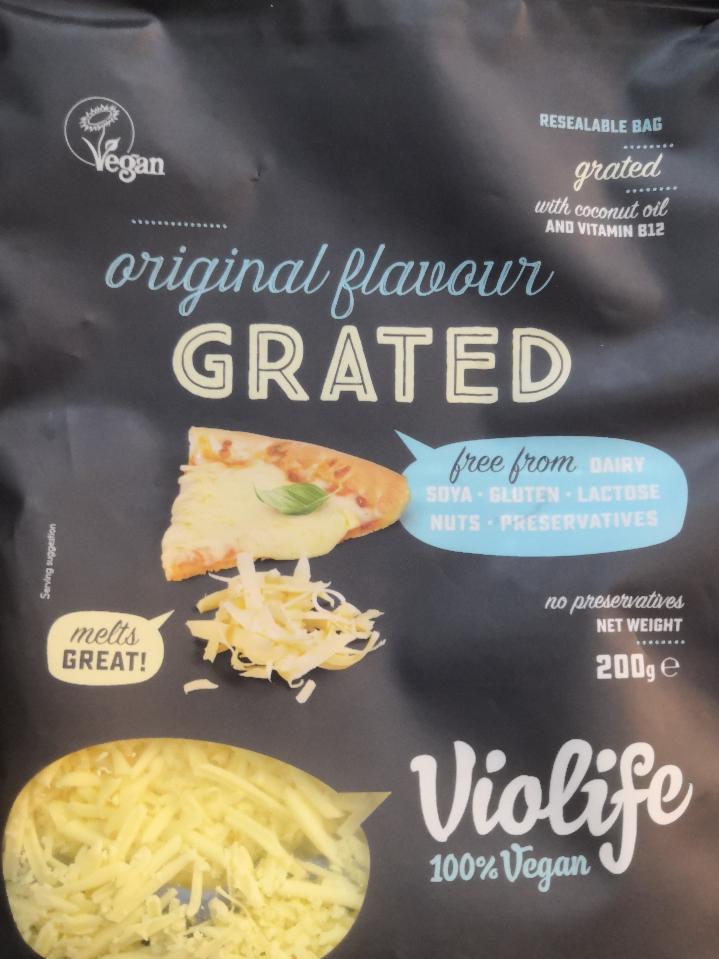 Fotografie - Violife original flavour grated 100% Vegan