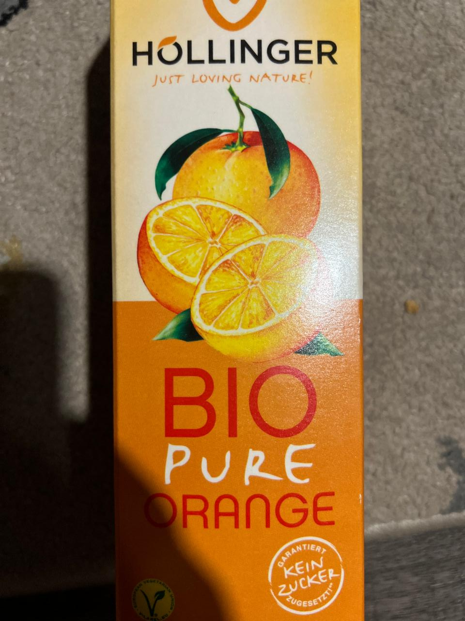 Fotografie - Bio pure orange Hollinger