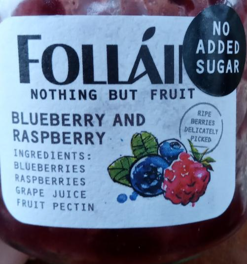 Fotografie - Folláin jam no added sugar 
