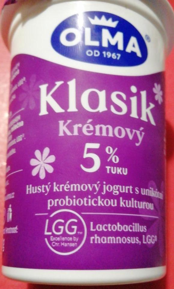 Fotografie - krémový biely jogurt 5% tuku Olma