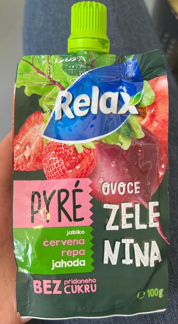 Fotografie - Pyré Ovoce Zelenina Jablko červená řepa jahoda Relax