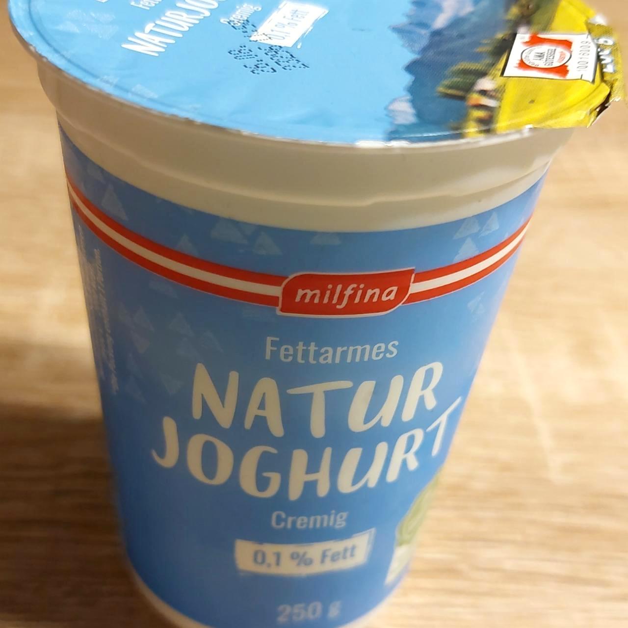 Fotografie - Joghurt cremig 0,1 % fett Milfina