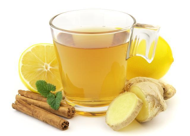 Fotografie - zázvorový čaj s citrónom