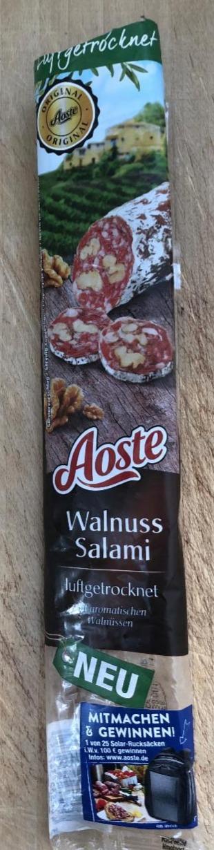 Fotografie - Walnuss-Salami luftgetrocknet Aoste