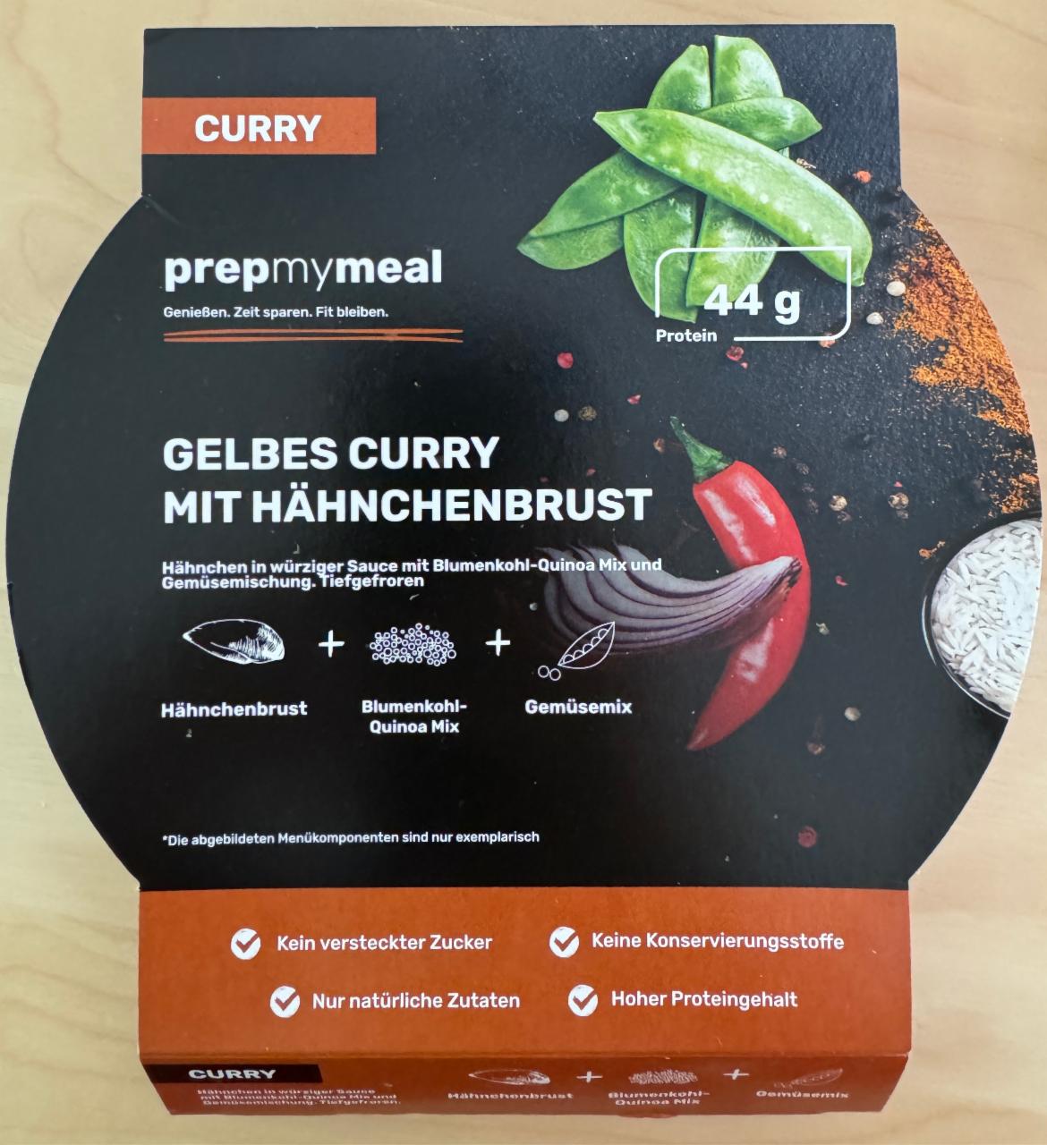 Fotografie - Gelbes Curry mit Hänchenbrust PrepMyMeal