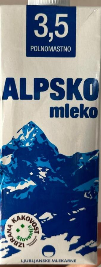 Fotografie - Alpsko mleko 3,5 polnomastno Ljubljanske mlekarne