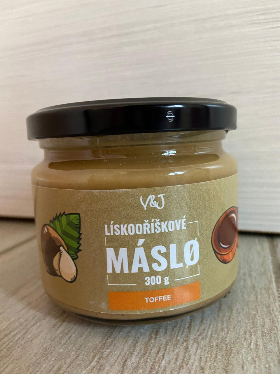 Fotografie - Lieskovoorieškové maslo V&J Toffee