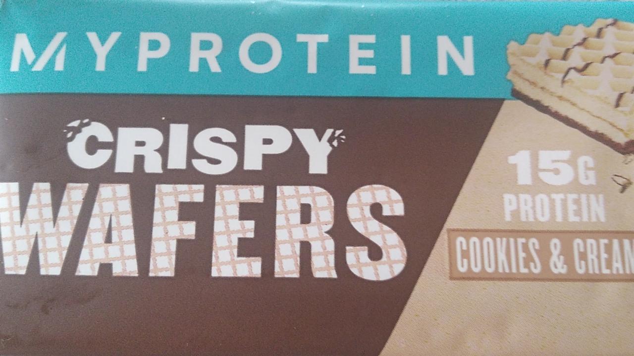 Fotografie - Crispy Wafers Cookies & Cream Myprotein