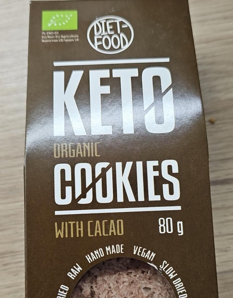 Fotografie - Keto organic cookied with cacao Diet-Food