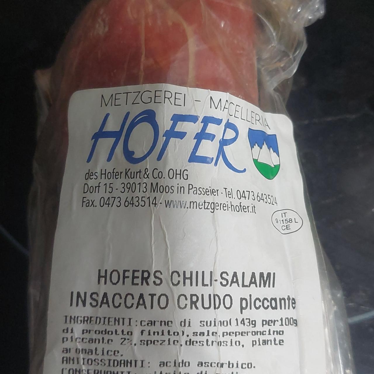 Fotografie - Hofers chilli salami Hofer