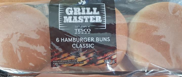 Fotografie - Grill Master 6 Hamburger buns classic