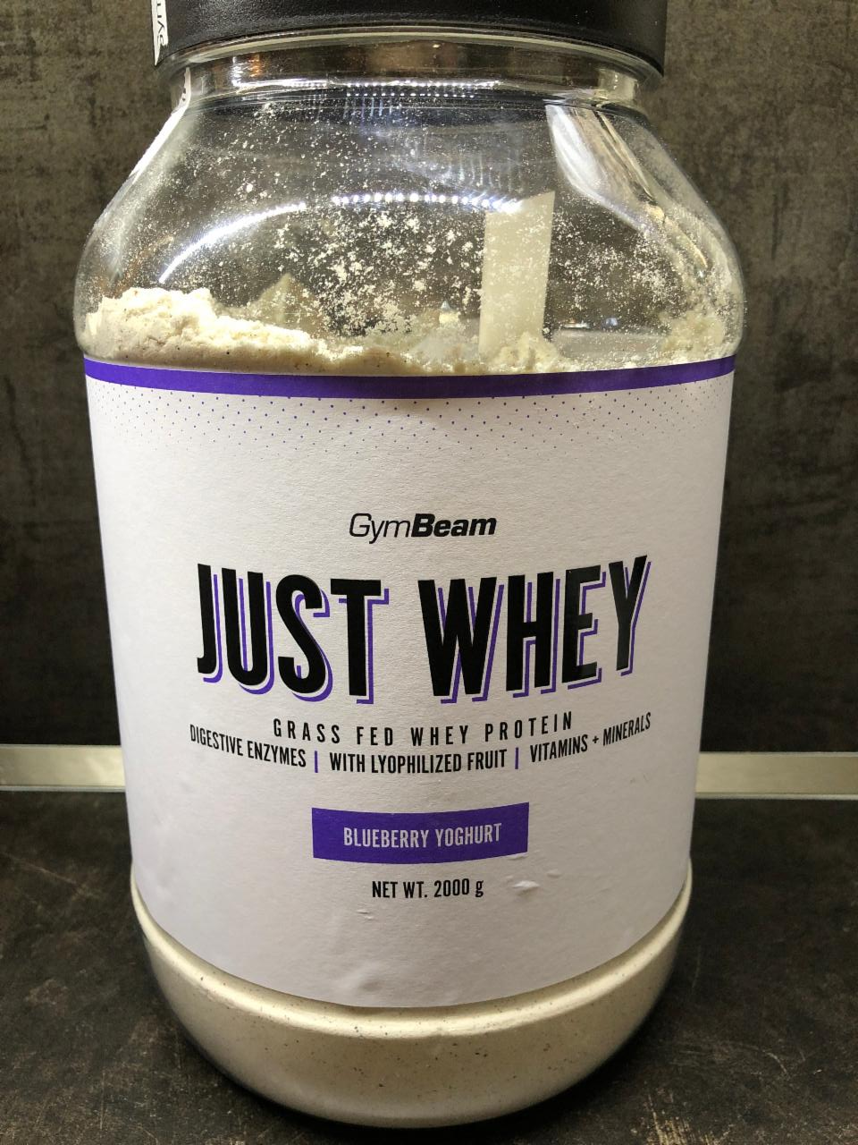 Fotografie - Just Whey Blueberry Yoghurt Grass fed whey protein GymBeam