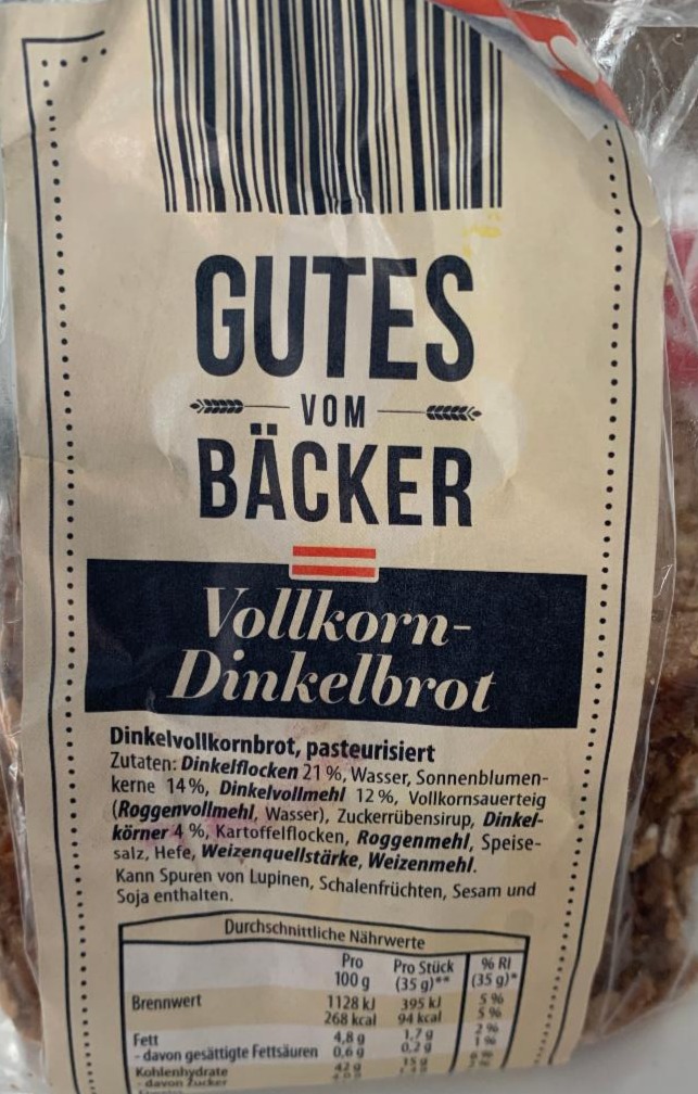 Fotografie - Vollkorn Dinkelbrot