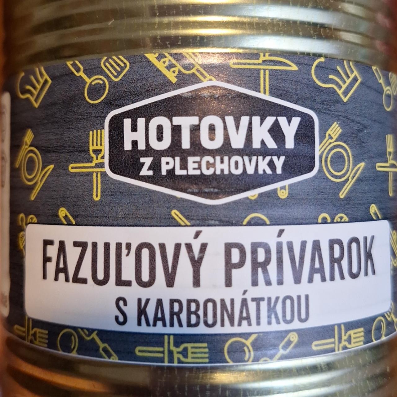 Fotografie - Fazuľový prívarok s karbonátkou Hotovky z plechovky