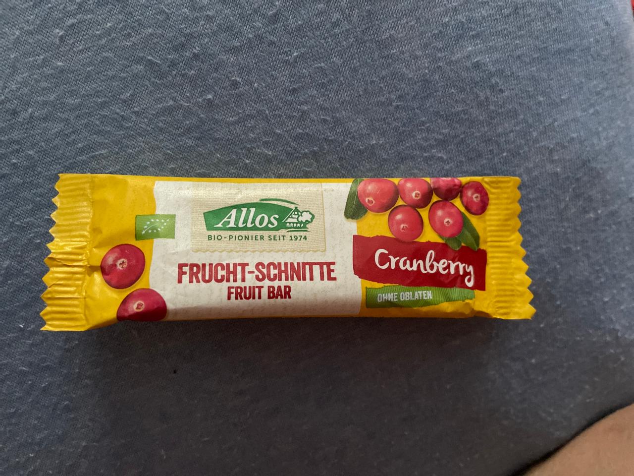 Fotografie - Allos cranbery frucht-schnitte