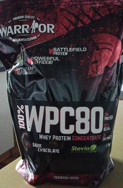 Fotografie - WPC80 Whey Protein Dark chocolate stevia Warrior