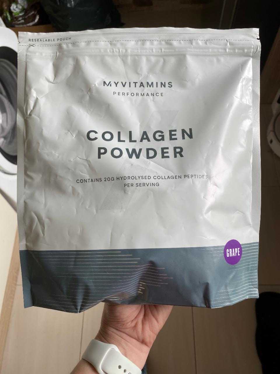 Fotografie - COLLAGEN POWDER, GRAPE - MYVITAMINS PERFORMANCE