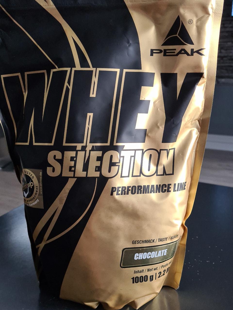 Fotografie - Whey selection Chocolate Peak