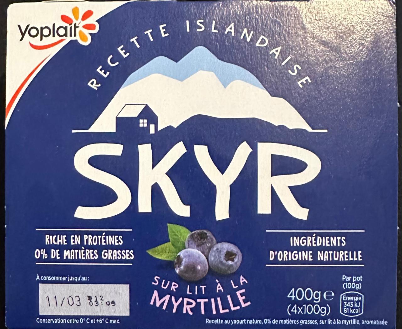 Fotografie - Skyr Myrtille Yoplait