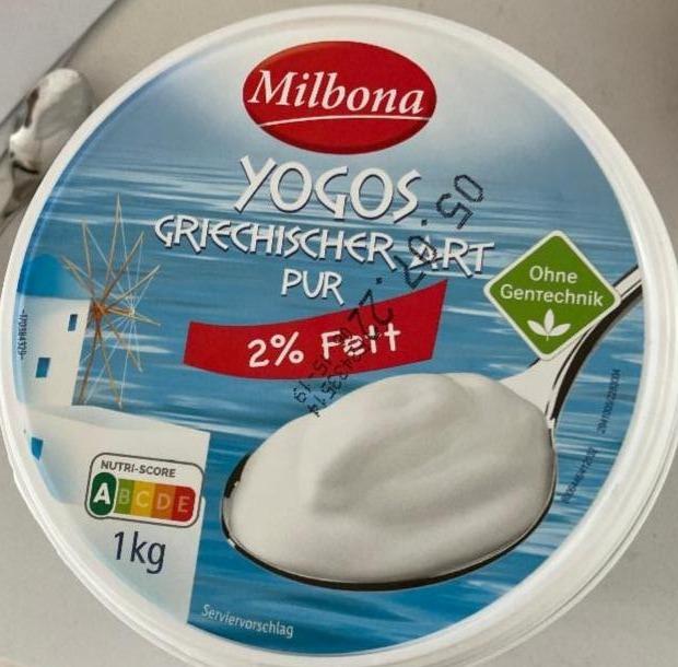 Fotografie - Grécky jogurt 2% Milbona