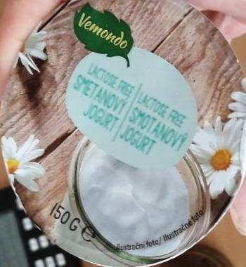 Fotografie - Vemondo lactose free smotanový jogurt biely 