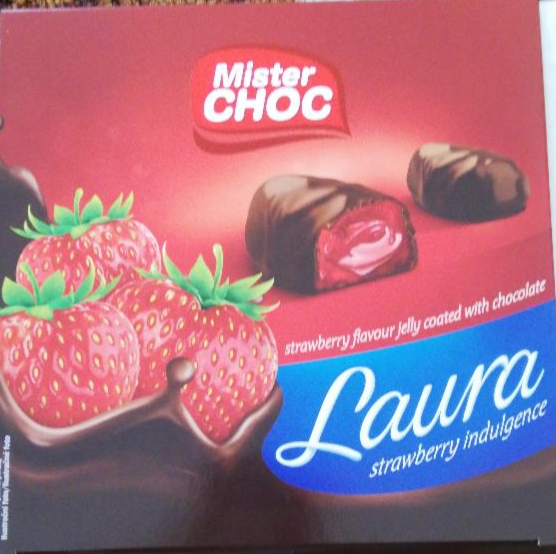 Fotografie - Mister Choc Laura strawbery flavour jelly coated with chocolate