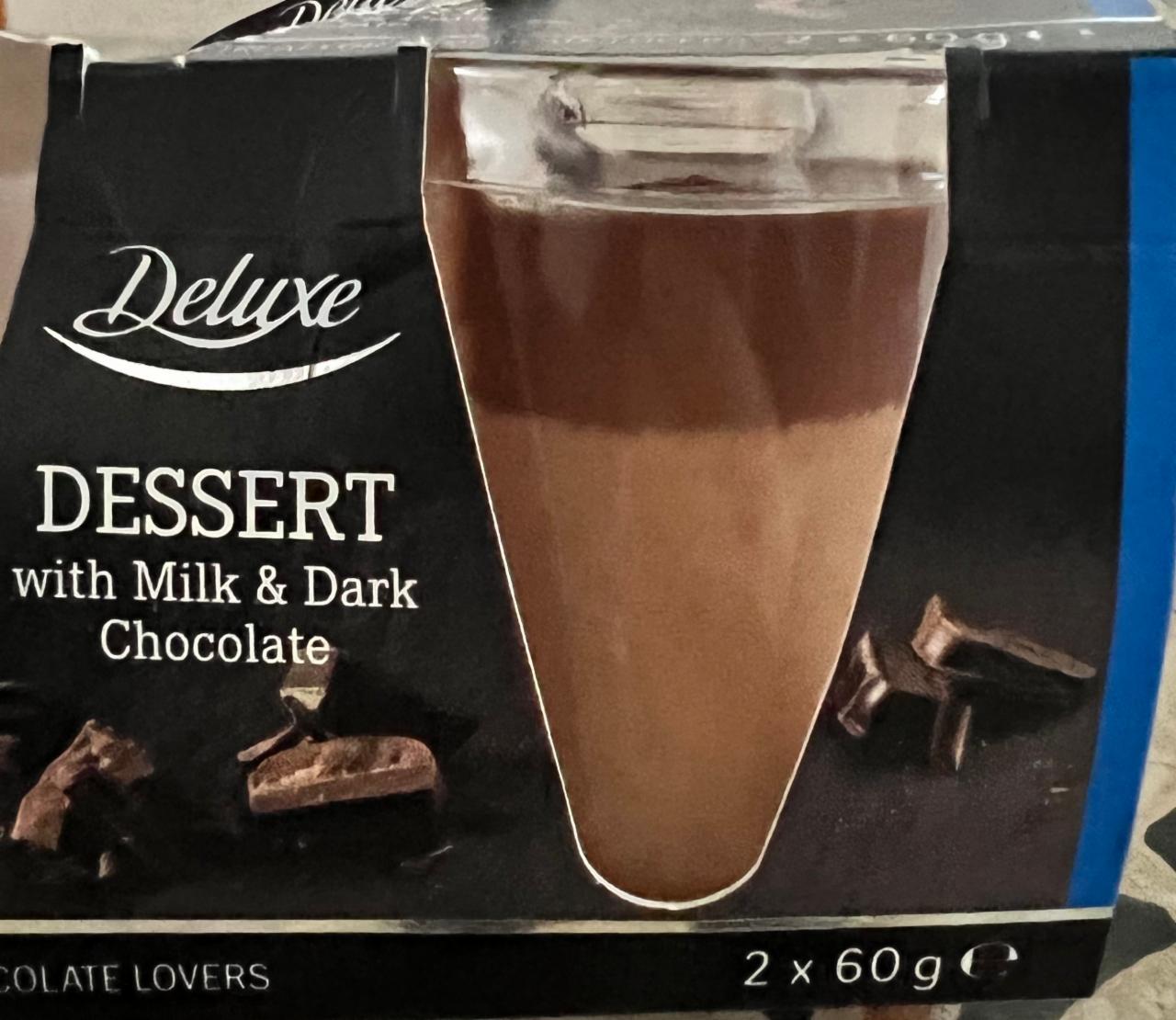Fotografie - Dessert with Milk & Dark Chocolate Deluxe