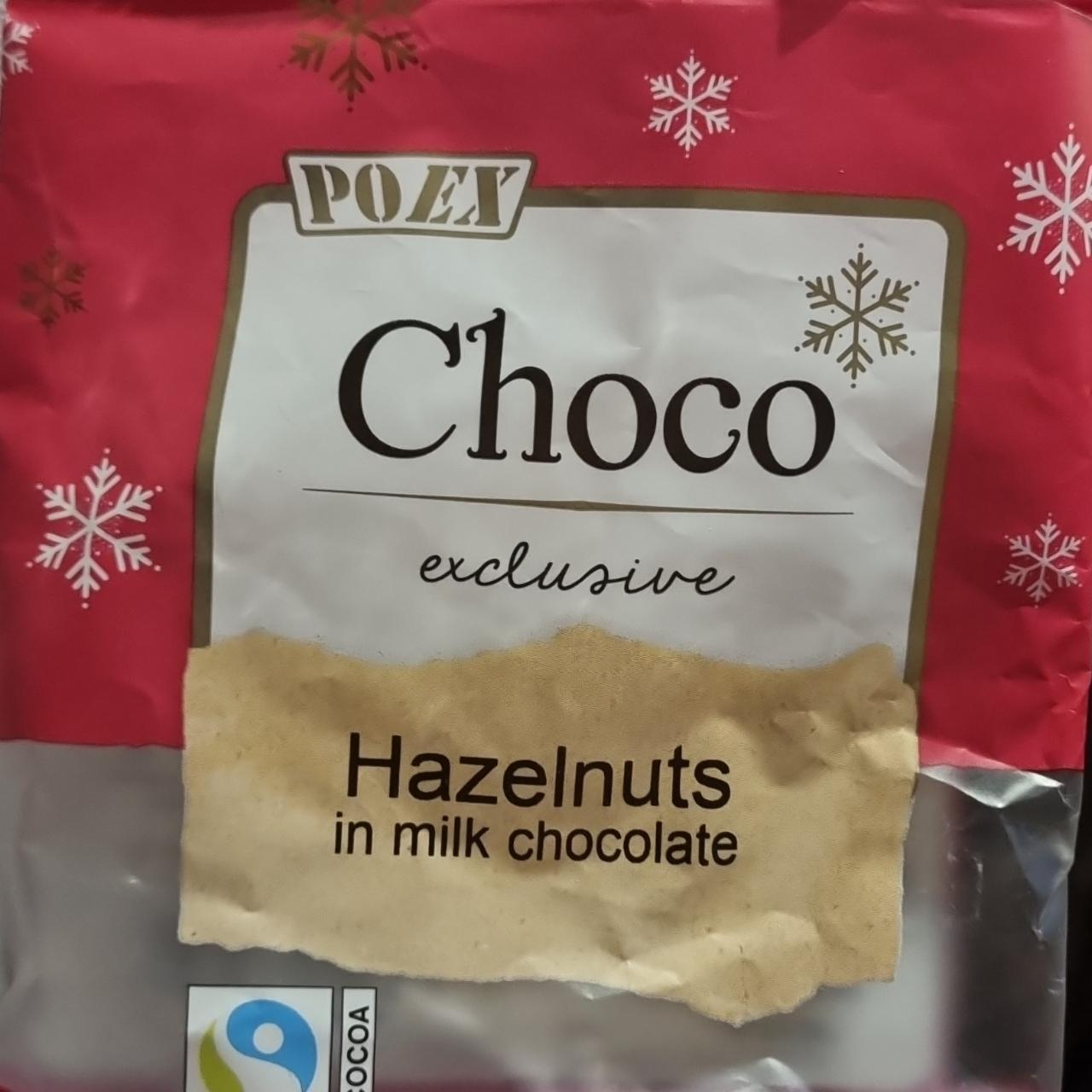 Fotografie - Choco exclusive Hazelnuts in milk chocolate Poex