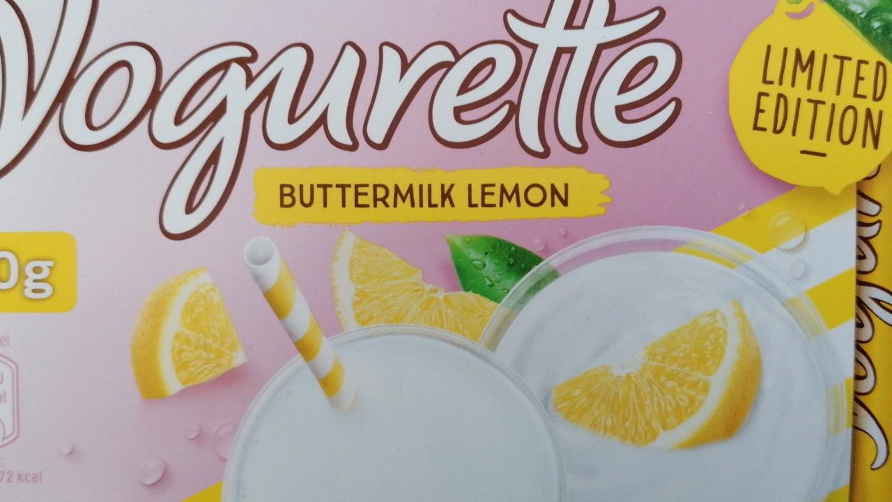 Yogurette Buttermilk Lemon - kalórie, kJ a nutričné hodnoty