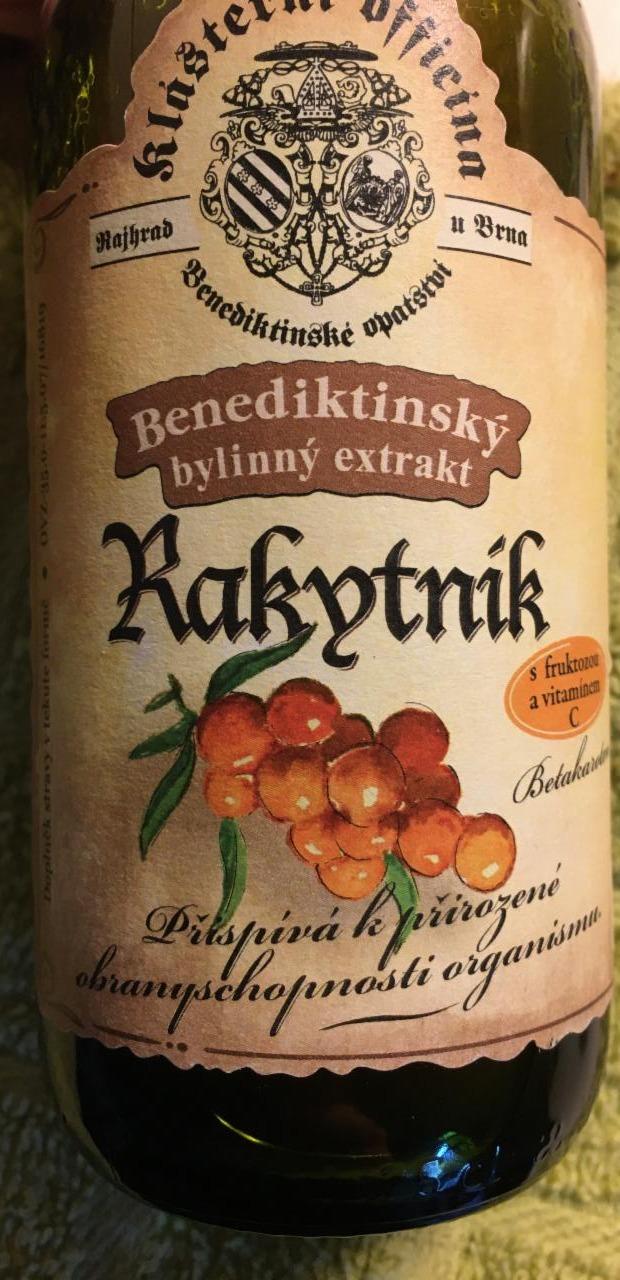 Fotografie - Rakytník benediktinský bylinný extrakt