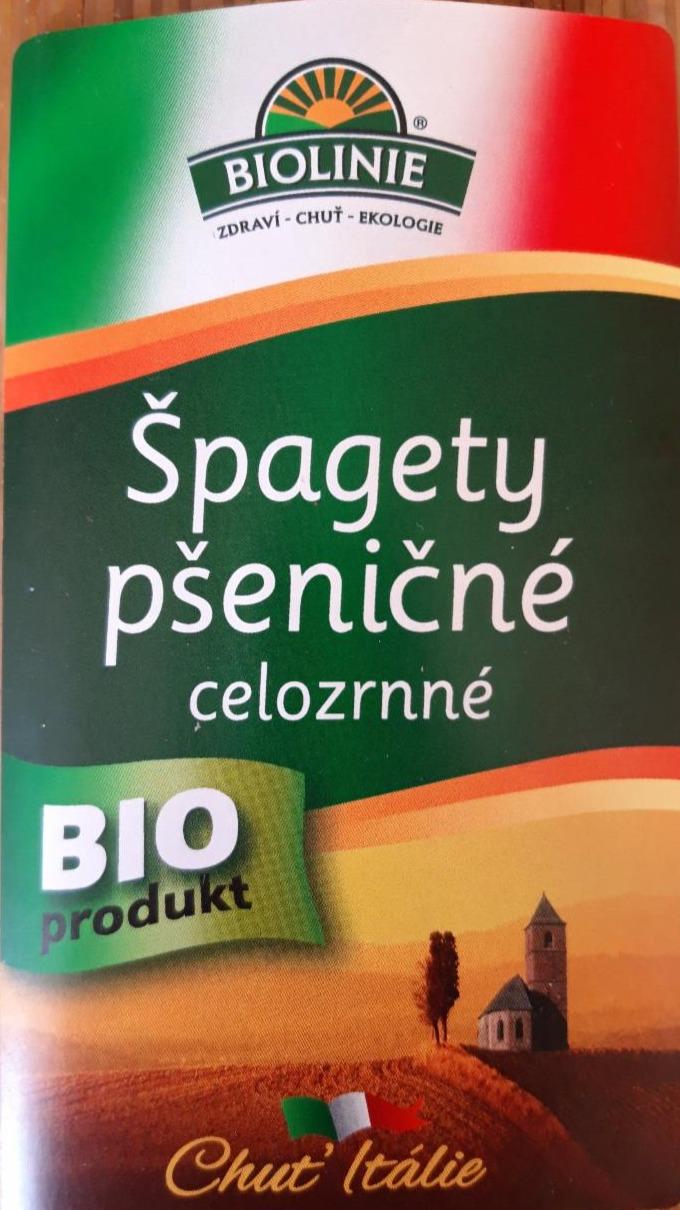 Fotografie - špagety celozrnné pšeničné Biolinie