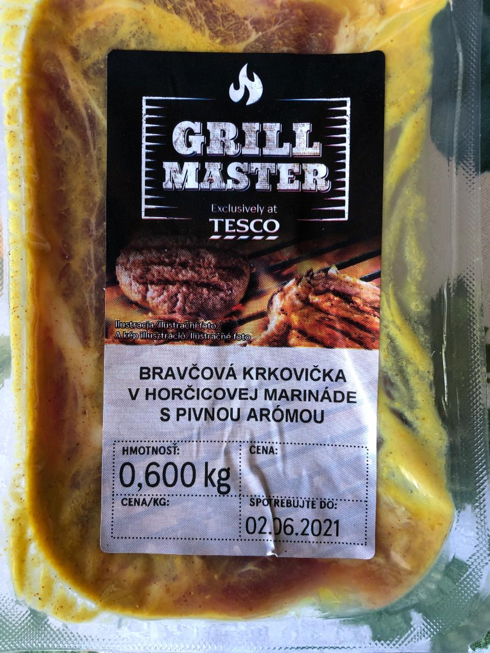 Fotografie - Bravčová krkovička v horčicovej marináde s pivnou arómou Tesco Master