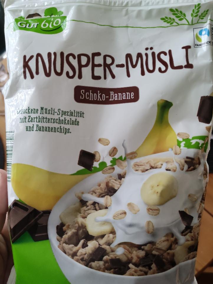 Fotografie - Knusper-Müsli Schoko-Banane Gut Bio