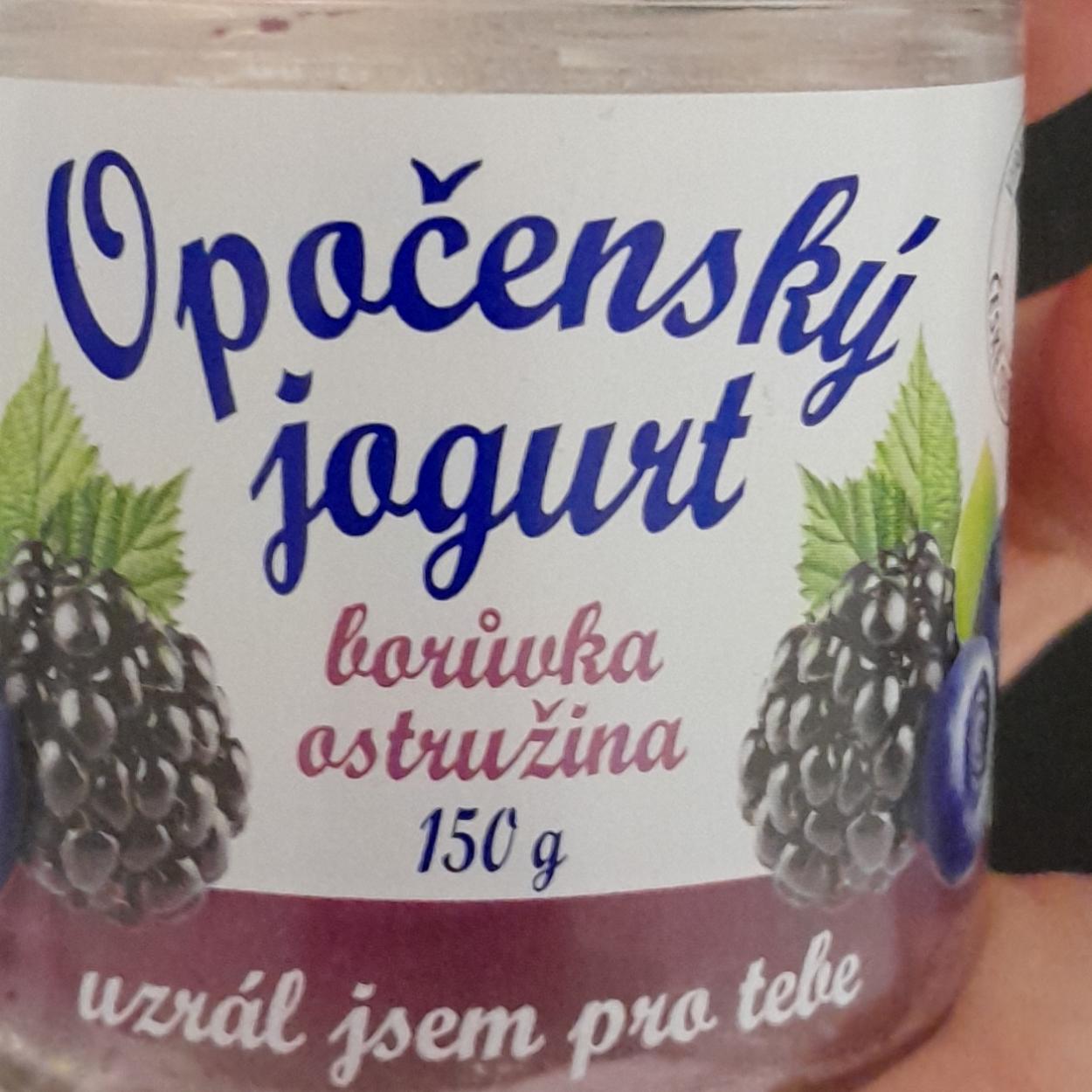 Fotografie - Opočenský jogurt čučoriedka ostružina