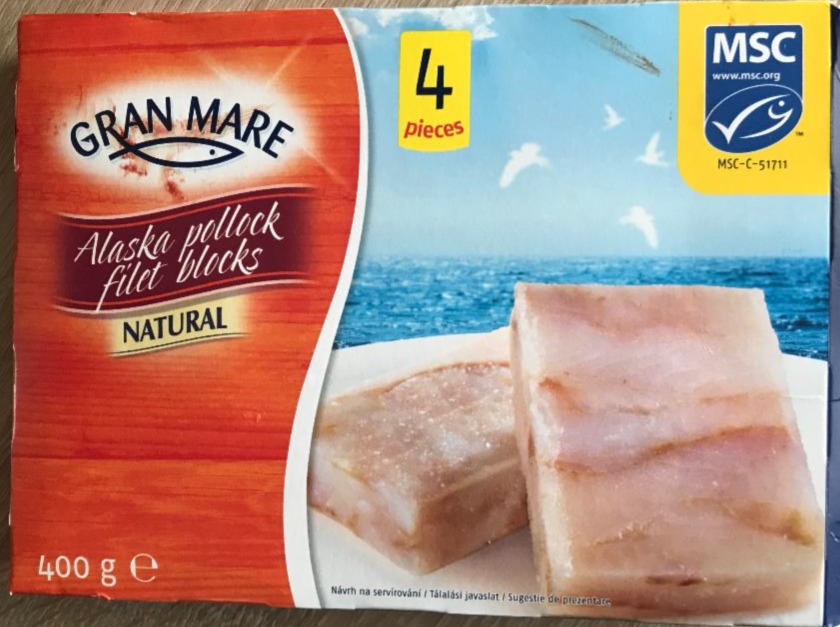 Fotografie - Alaska Pollock filet blocks Grand Mare