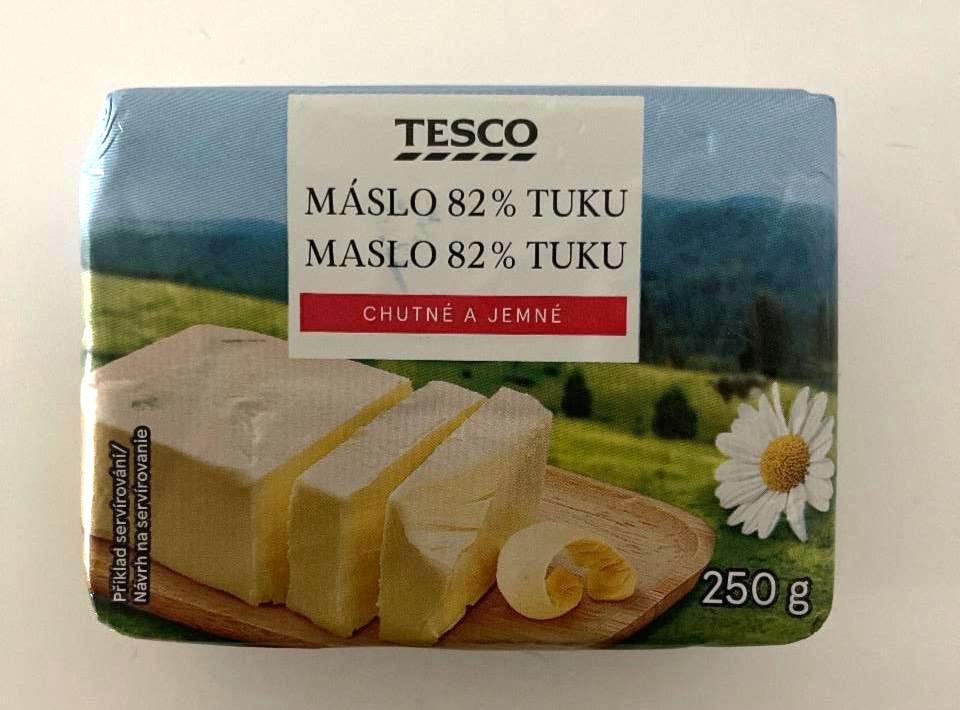 Fotografie - Tesco maslo 82% tuku 