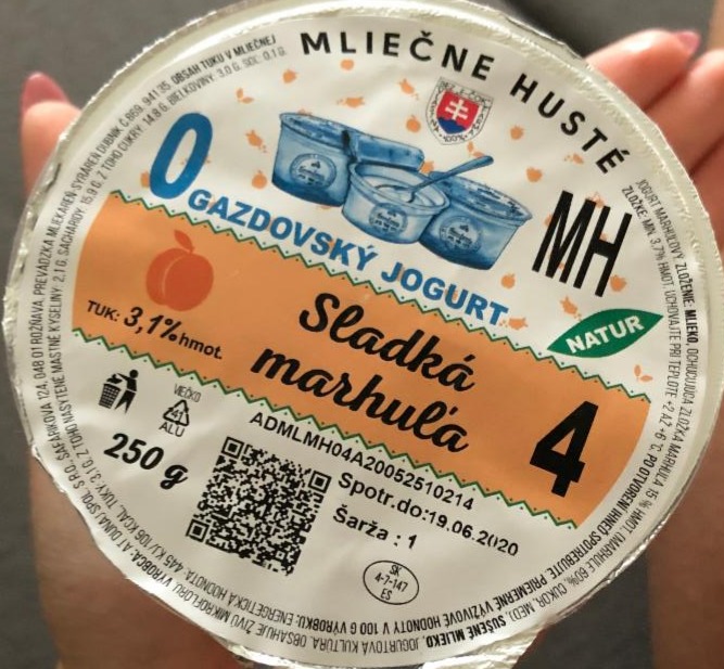 Fotografie - Gazdovský jogurt sladká marhuľa Farmfoods
