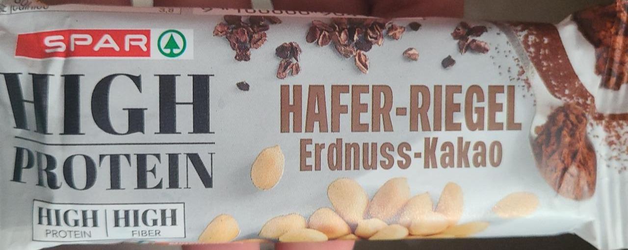 Fotografie - High Protein Hafer-Riegel Erdnuss-Kakao Spar