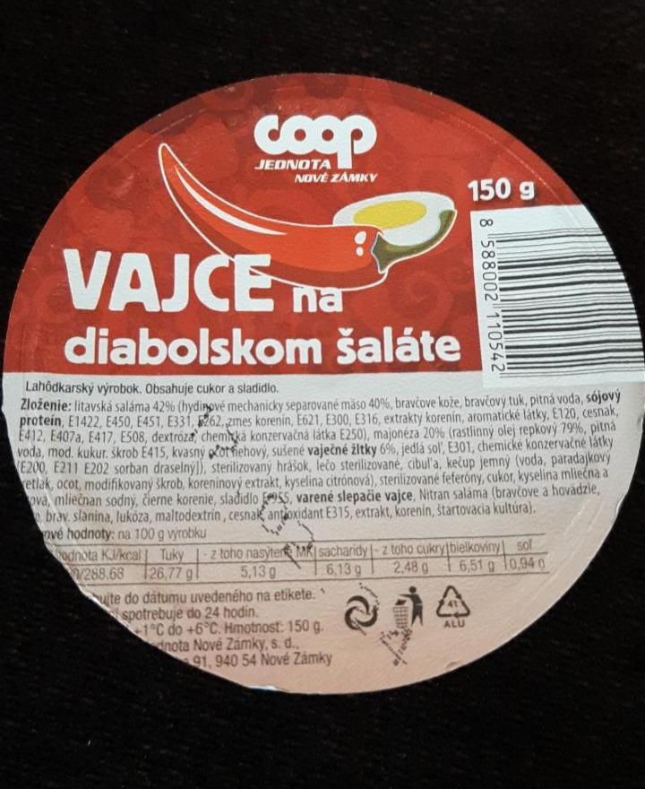 Fotografie - Vajce na diabolskom šalate Coop