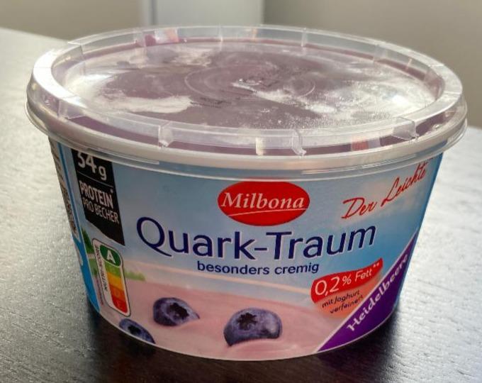 Fotografie - Quark-Traum Heidelbeere Milbona