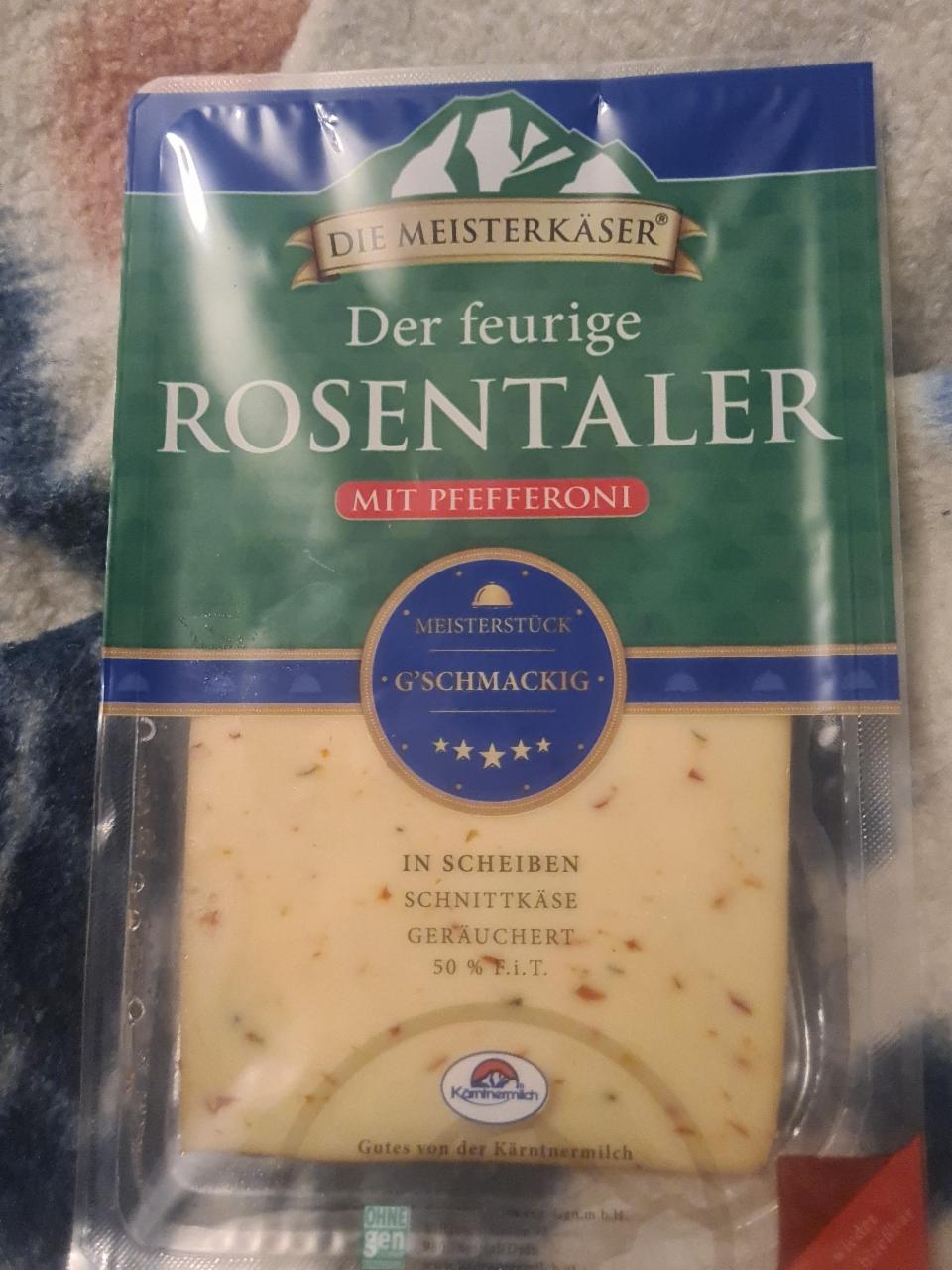 Fotografie - Rosentaler mit Pfefferoni Die Meisterkäser