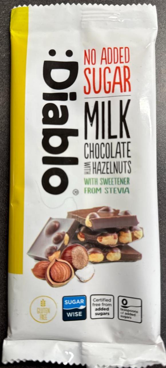 Fotografie - Milk chocolate with hazelnuts Diablo