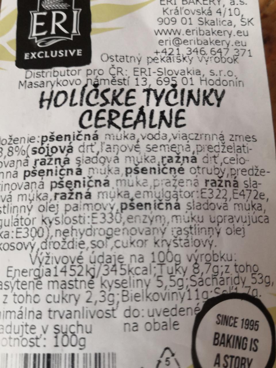 Fotografie - Holíčske tyčinky cereálne Eri exclusive