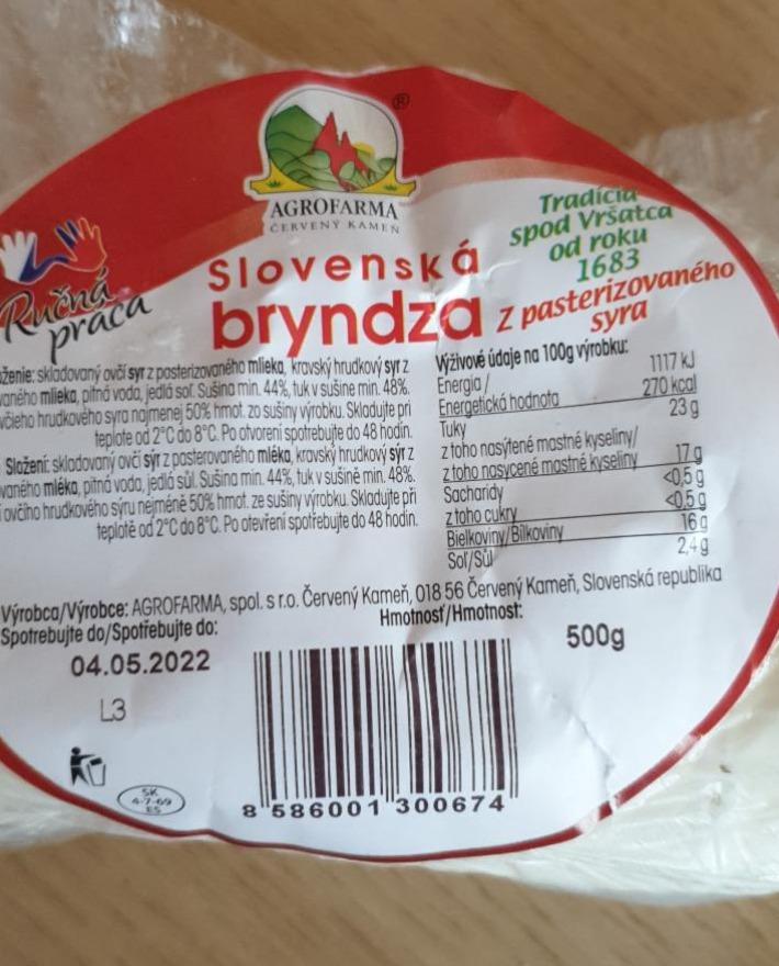 Fotografie - Slovenská bryndza Agrofarma