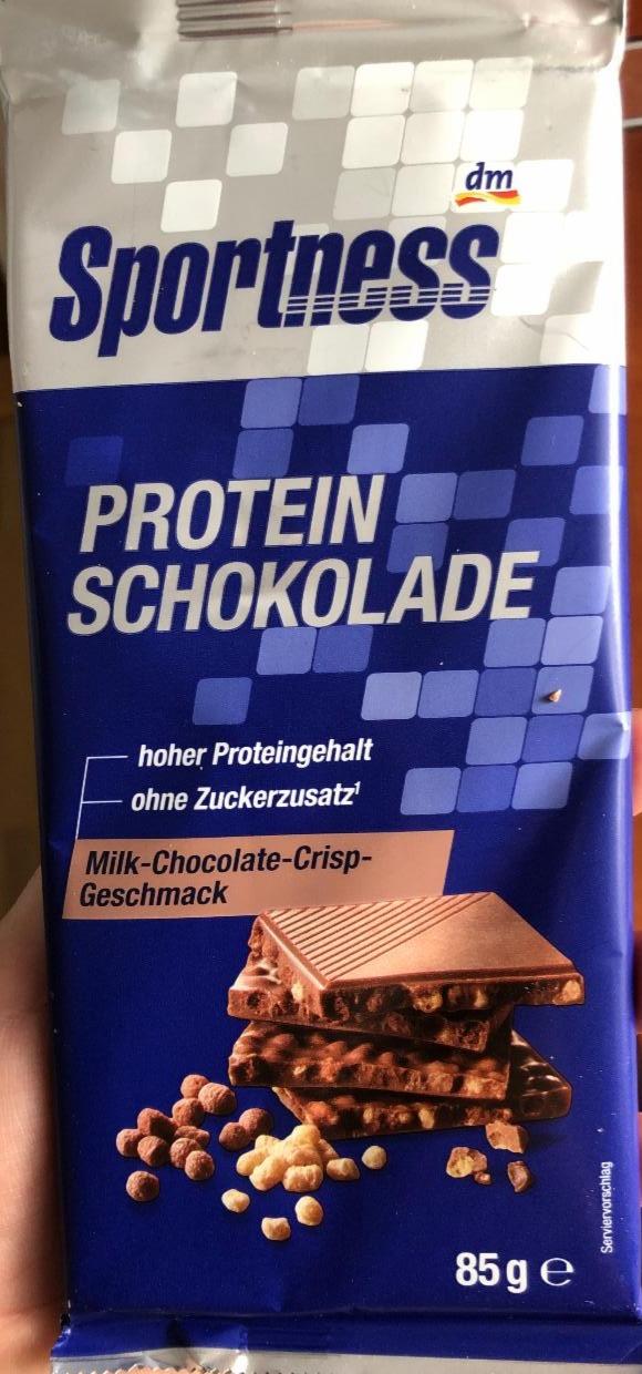Fotografie - Protein schokolade Milk-Chocolate-Crisp Sportness