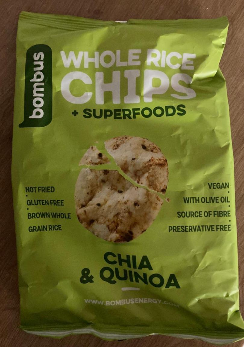 Fotografie - Whole Rice chips Chia & Quinoa Bombus