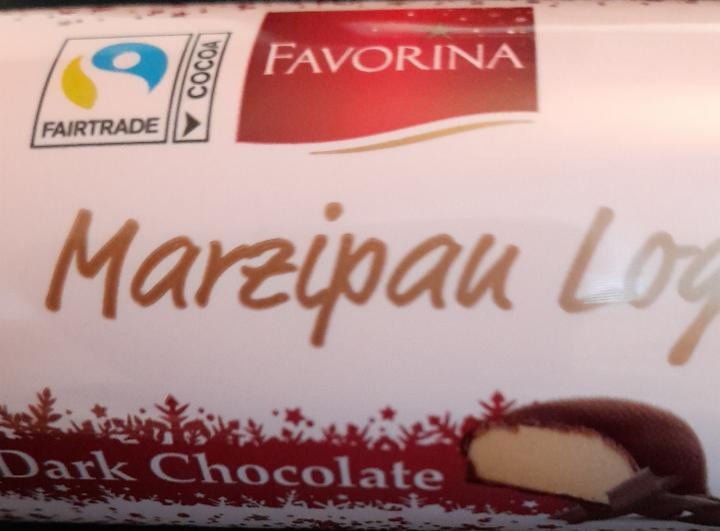 Fotografie - Marzipan Log Dark Chocolate Favorina