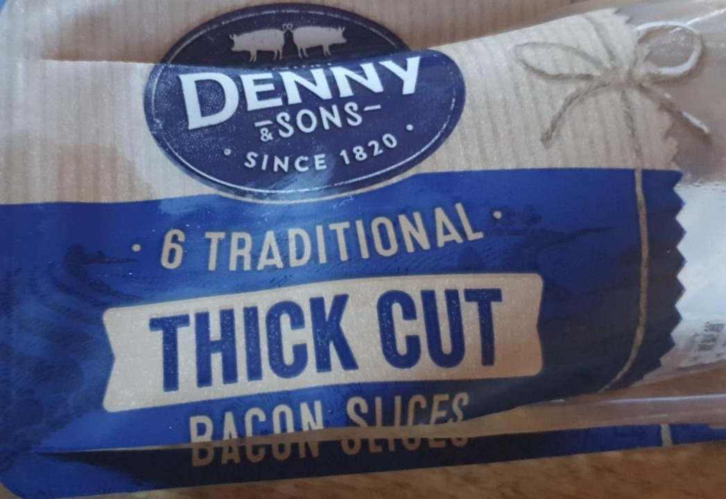 Fotografie - Thick cut bacon sliced Denny