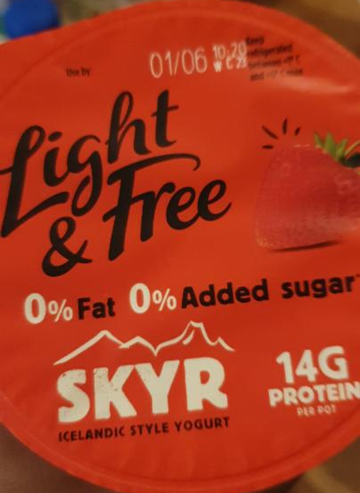 Fotografie - skyr light & free jahoda