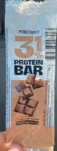 Fotografie - Protein bar Chocolate flavour 31% Polleosport